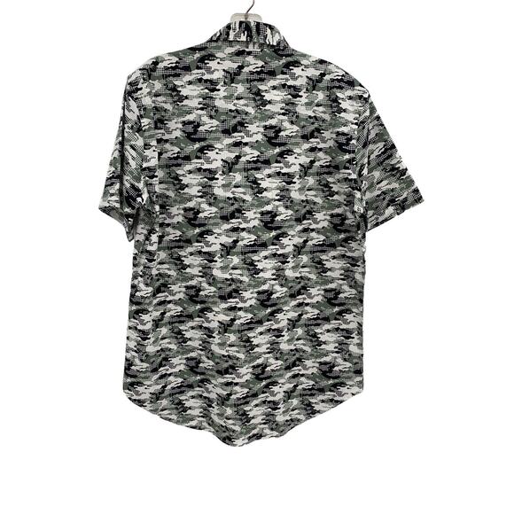 NWT Robert Graham Camo Shirt Short Sleeve Button Up Size Small - Picture 4 of 8